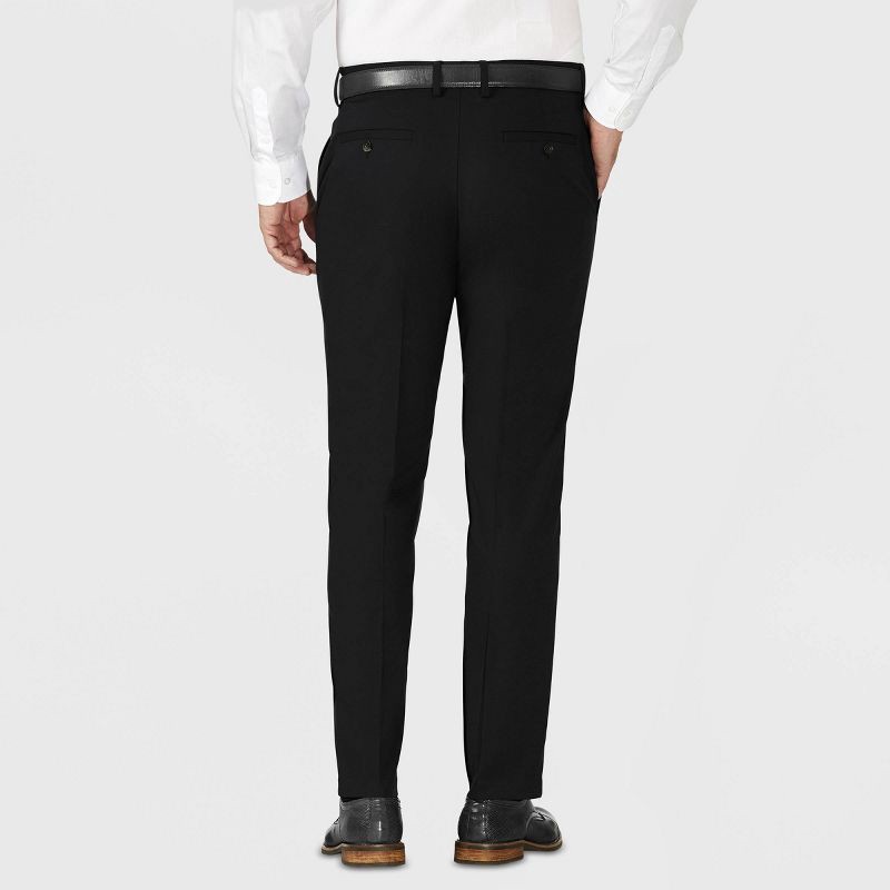 slide 2 of 4, Haggar H26 Men's Tailored Fit Stretch Suit Pants - Black 34x32, 1 ct