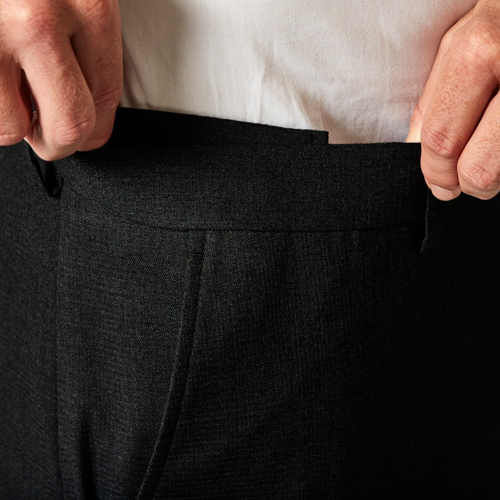 Haggar H26 Men's Tailored Fit Premium Stretch Suit Pants - Black