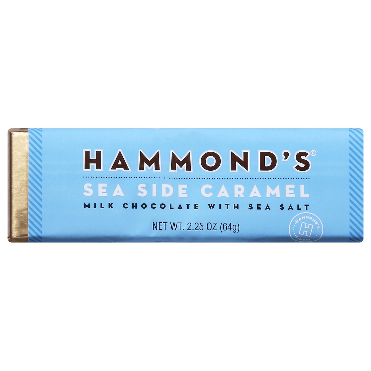 slide 1 of 5, Hammond's Sea Side Caramel Milk Chocolate with Sea Salt 2.25 oz, 2.25 oz