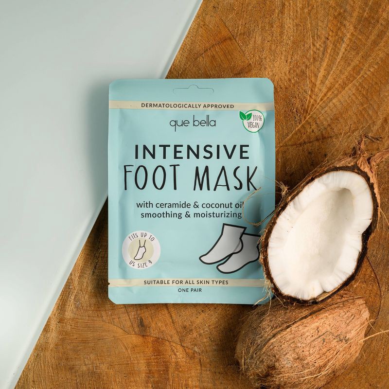 slide 2 of 5, Que Bella Intensive Foot Mask, 1 ct