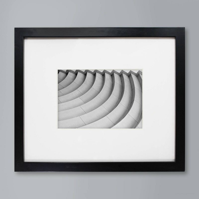 slide 6 of 6, 10" x 12" Matted to 5" x 7" Thin Gallery Frame Black - Threshold™, 1 ct