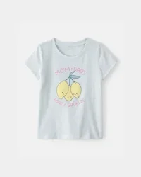 Carters Toddler Girl 'Main Squeeze' Lemon Graphic Tee - Blue Blue 2T