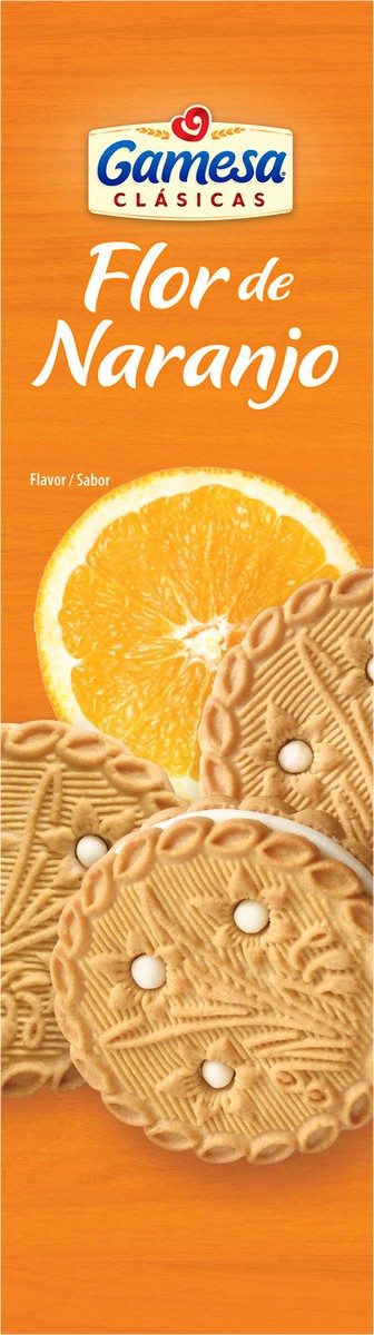 slide 6 of 12, Gamesa Flor De Naranjo Sandwich Cookies Orange 5 Oz, 4 Count, 4 ct