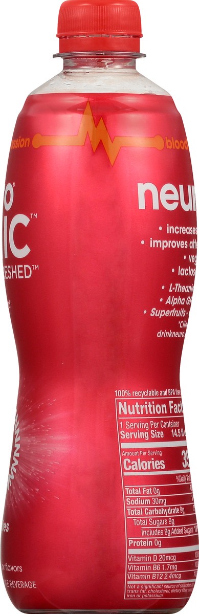 slide 3 of 9, Neuro Aqua Energy Refreshed Chilled Blood Orange Passion Drink Beverage - 14.5 oz, 14.5 oz