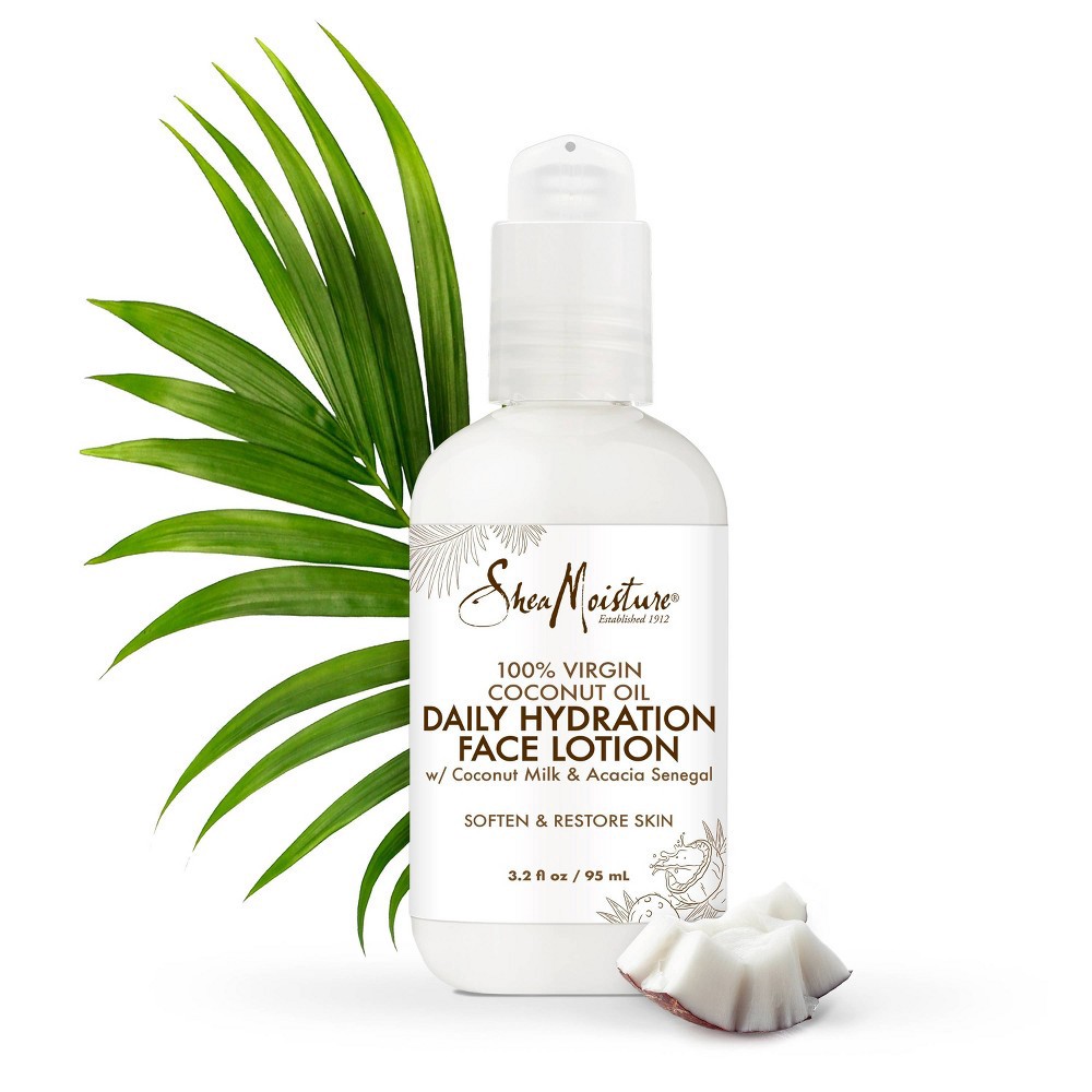 slide 3 of 5, SheaMoisture 100% Virgin Coconut Oil Daily Hydration Face Lotion - 3.2 fl oz, 3.2 fl oz