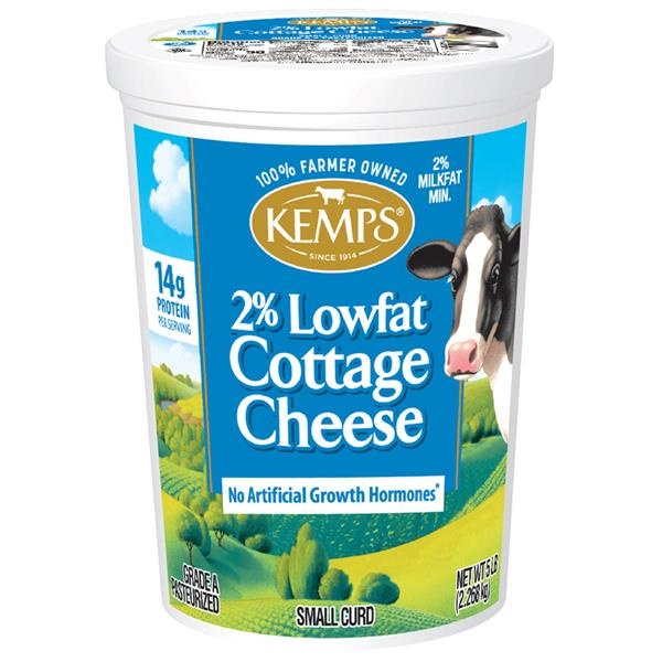slide 1 of 1, Kemps 2% Lowfat Cottage Cheese, 5 lb