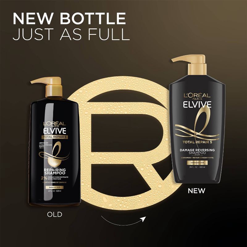 slide 6 of 11, L'Oreal Paris Elvive Total Repair 5 Repairing Shampoo - 28 fl oz, 28 fl oz