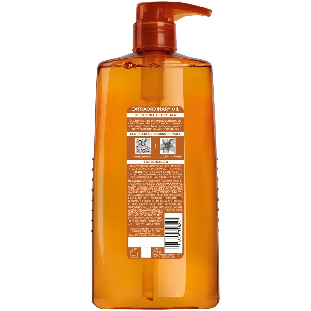 slide 2 of 8, L'Oreal Paris L'Oréal Paris Elvive Extraordinary Oil Nourishing Shampoo, 28 fl oz