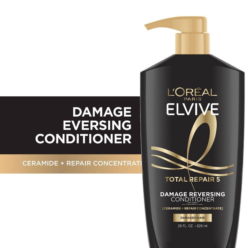 slide 2 of 11, L'Oreal Paris Elvive Total Repair 5 Repairing Conditioner - 28 fl oz, 28 fl oz