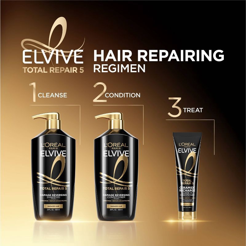 slide 9 of 11, L'Oreal Paris Elvive Total Repair 5 Repairing Conditioner - 28 fl oz, 28 fl oz