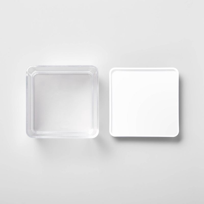 slide 3 of 4, 2.75c Short Square Plastic Food Storage Container - Brightroom, 1 ct