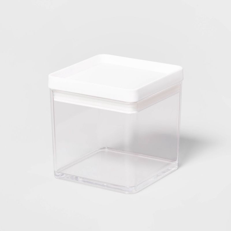 slide 1 of 4, 2.75c Short Square Plastic Food Storage Container - Brightroom, 1 ct