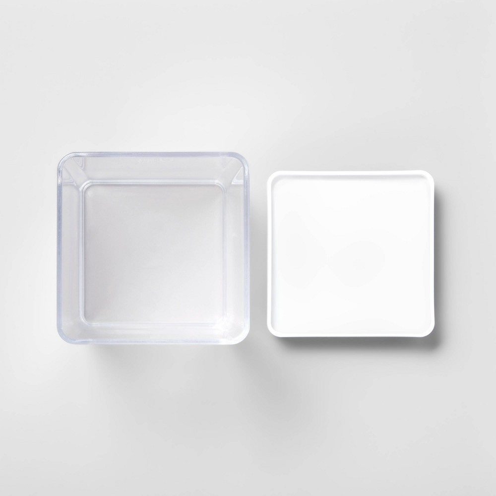 4W X 4D X 8H Plastic Food Storage Container Clear - Brightroom
