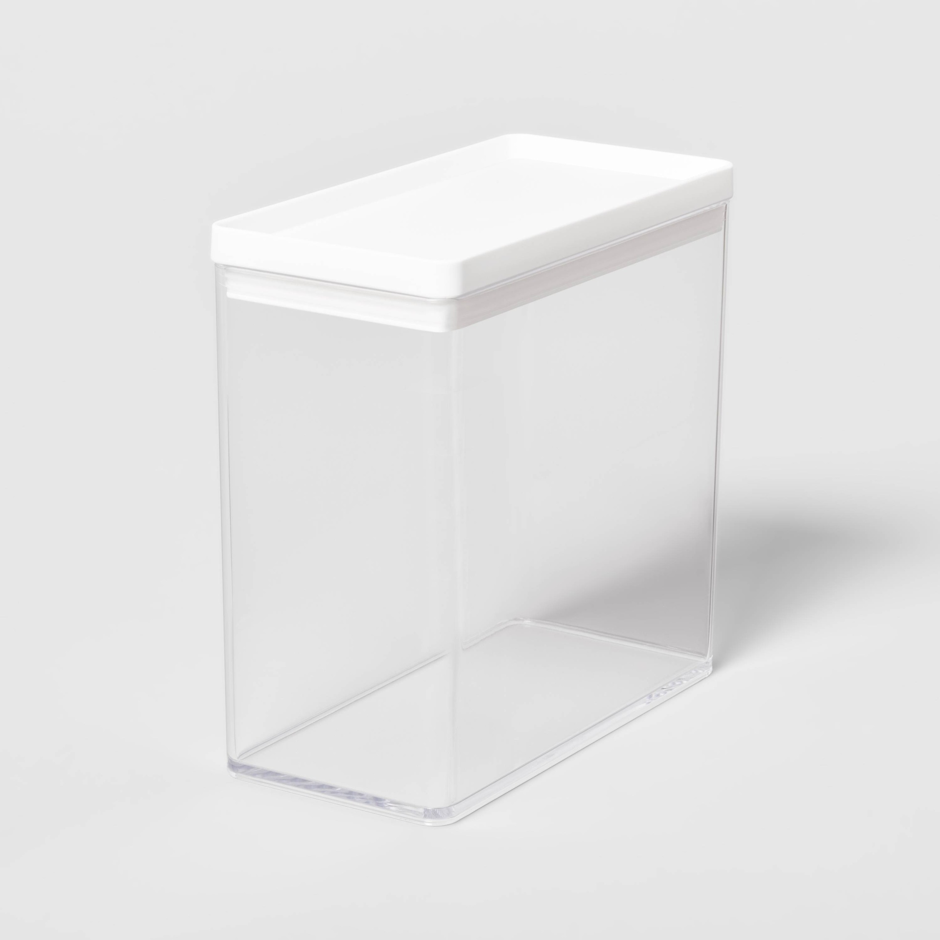 slide 1 of 4, 8"W X 4"D X 8"H Plastic Food Storage Container Clear - Brightroom, 1 ct