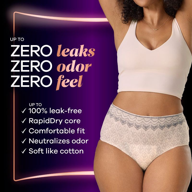 slide 2 of 9, Always Discreet Boutique Underwear Women's Incontinence - Maximum Protection - Large - 10ct, 10 ct