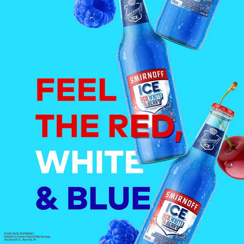 slide 3 of 14, Smirnoff Ice Red White & Berry - 6pk/11.2 fl oz Bottles, 6 ct; 11.2 fl oz