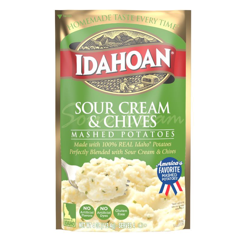 slide 1 of 3, Idahoan Gluten Free Sour Cream & Chives Mashed Potatoes - 4oz, 4 oz