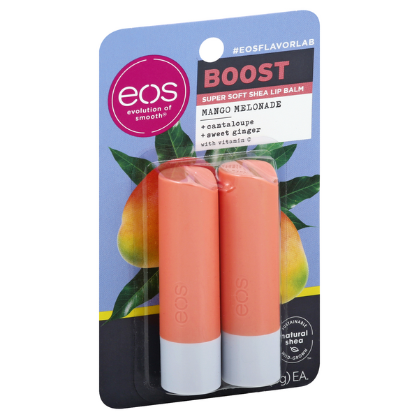 slide 1 of 1, Eos Products Llc Eos Boost Mango Melonade Lip Balm 2ct, 0.14 oz
