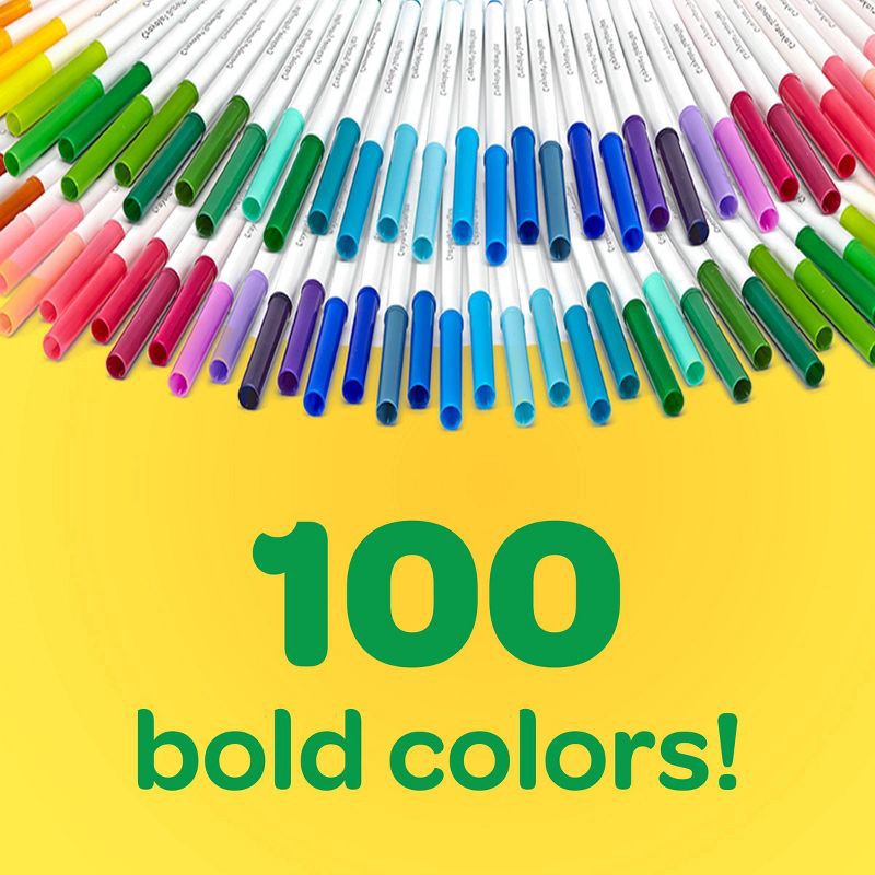 slide 4 of 9, Crayola 100ct Super Tips Washable Markers, 100 ct