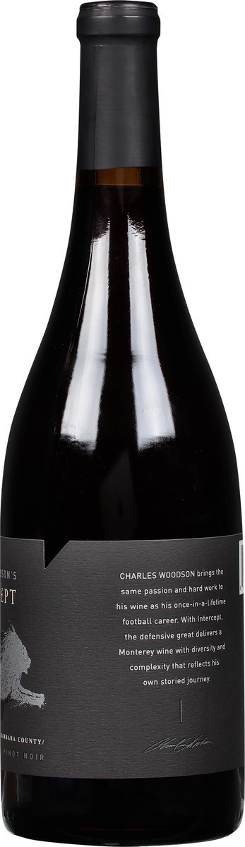 slide 7 of 9, Charles Woodson's Intercept Santa Barbara County Pinot Noir 750 ml, 750 ml