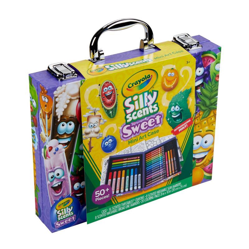 slide 3 of 5, Crayola 53pc Silly Scents Mini Art Case, 53 ct