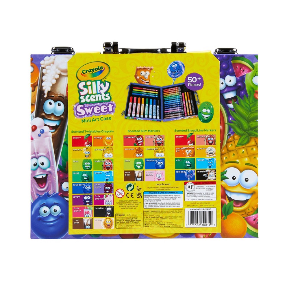 slide 5 of 5, Crayola 53pc Silly Scents Mini Art Case, 53 ct