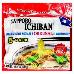 Sapporo Ichiban Original Ramen Noodle Soup - 17.5oz/5ct