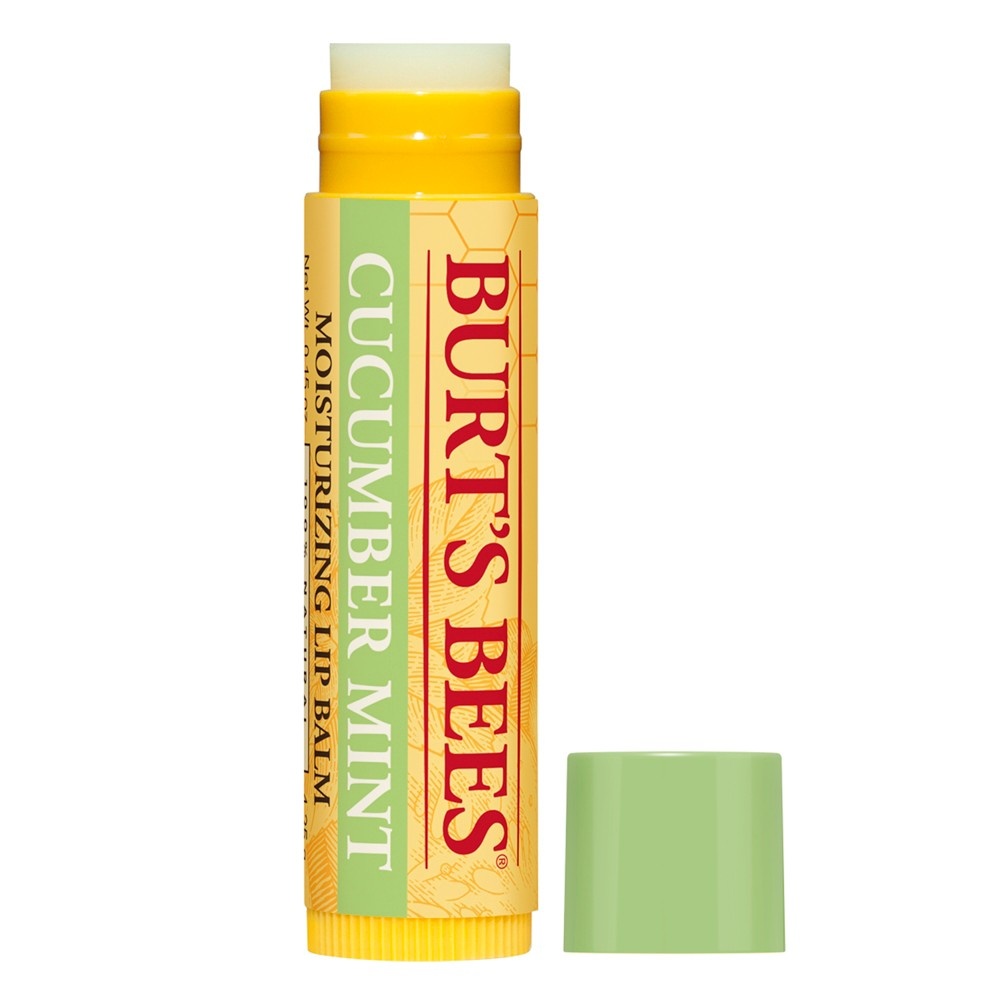 slide 4 of 5, Burt's Bees 100% Natural Moisturizing Lip Balm - Cucumber Mint - 0.15oz, 0.15 oz
