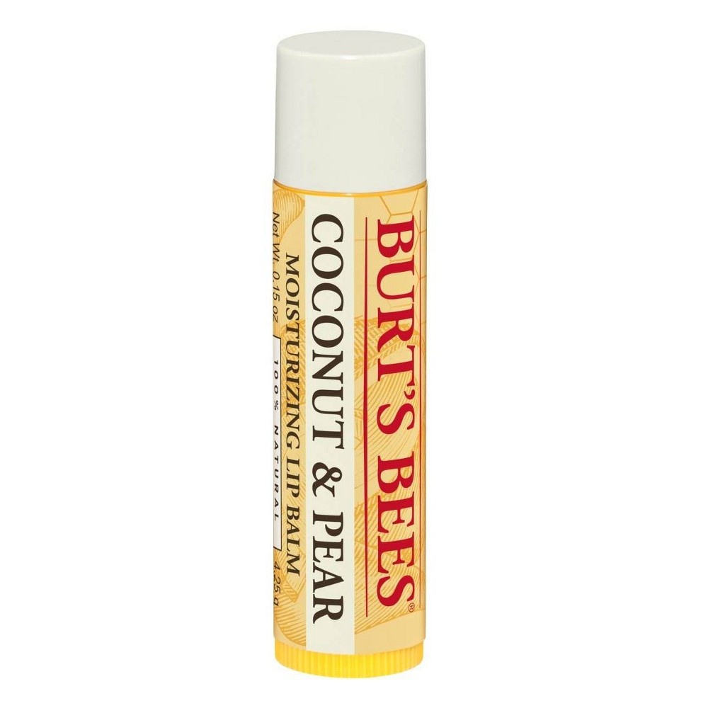 slide 5 of 5, Burt's Bees 100% Natural Moisturizing Lip Balm - Coconut & Pear - 0.30oz, 0.3 oz