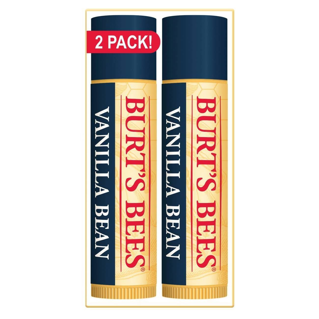 slide 1 of 6, Burt's Bees 100% Natural Moisturizing Lip Balm - Vanilla Bean - 0.30oz, 30 oz