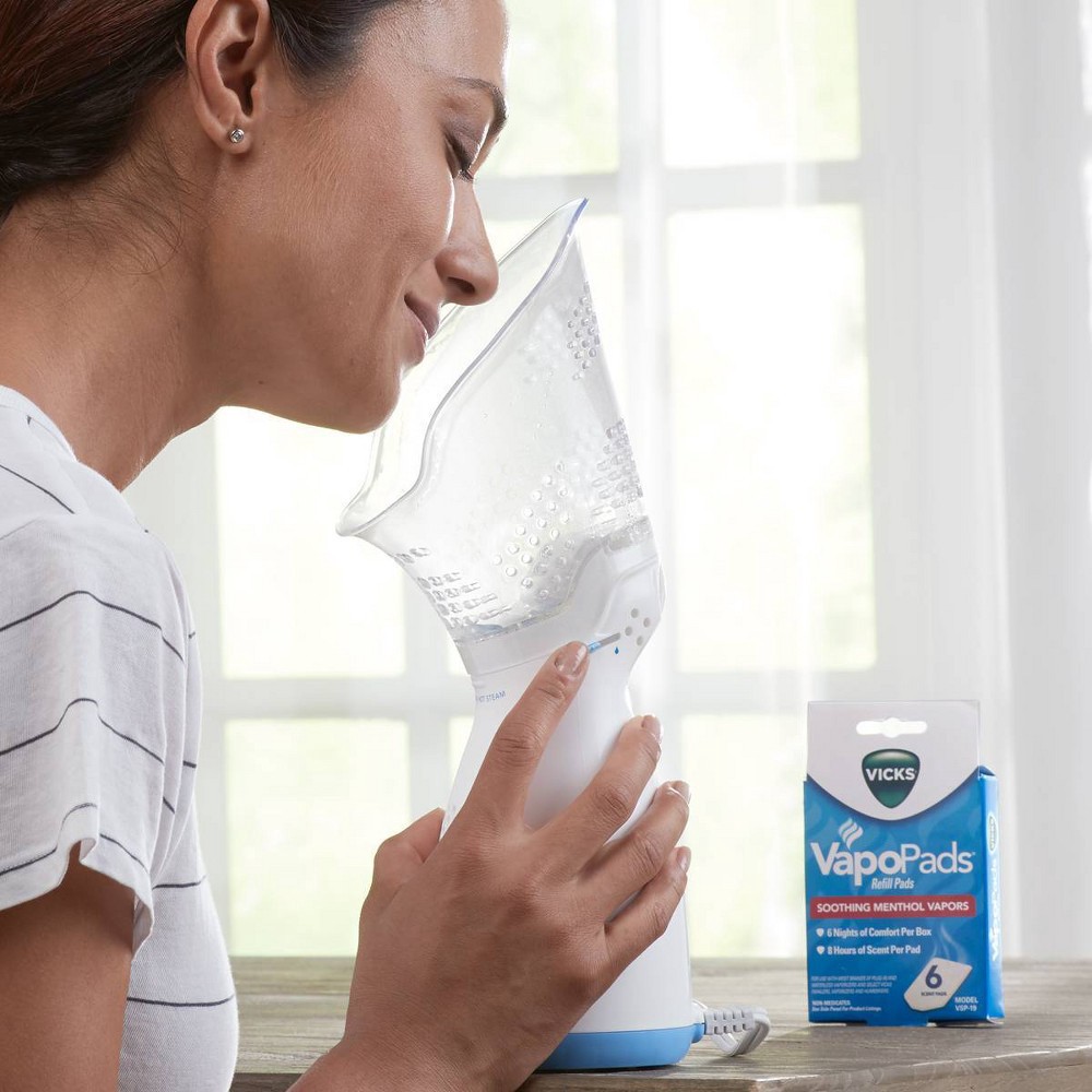 Vicks Personal Steam Inhaler with Variable Steam Control & Soft Mask 22.56oz 22.56 oz Shipt