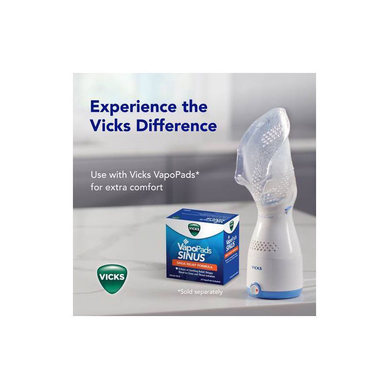 slide 8 of 9, Vicks Personal Steam Inhaler with Variable Steam Control & Soft Mask - 22.56oz, 22.56 oz