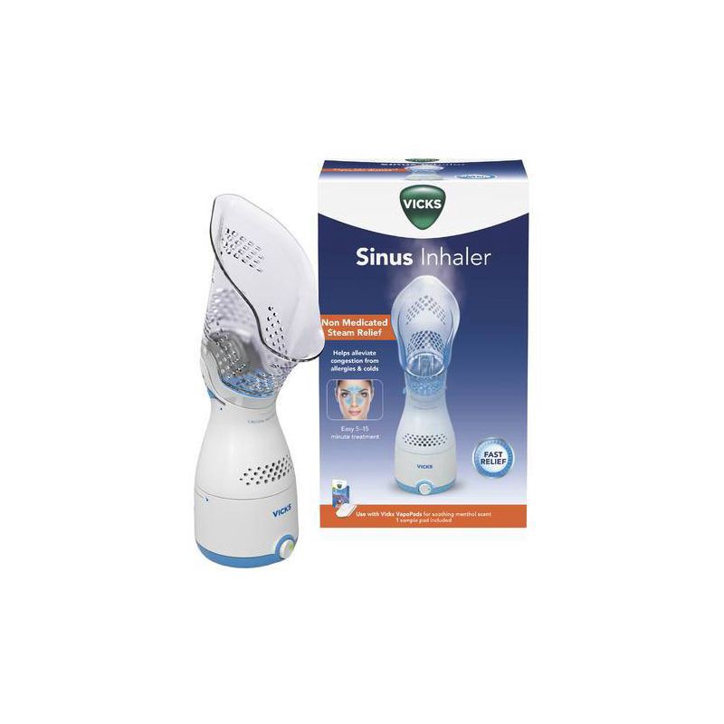 slide 1 of 9, Vicks Personal Steam Inhaler with Variable Steam Control & Soft Mask - 22.56oz, 22.56 oz