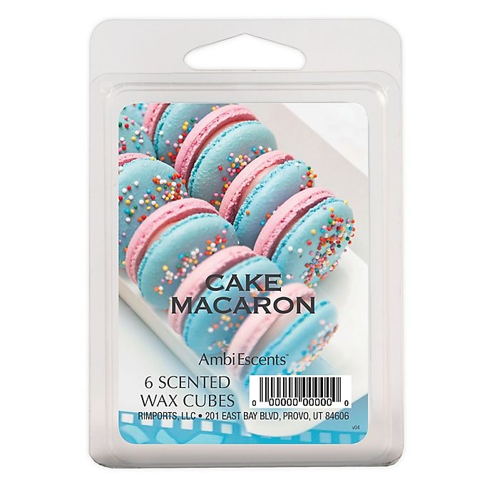 slide 1 of 1, AmbiEscents Cake Macaron Scented Wax Cubes, 6 ct