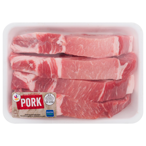 slide 1 of 1, Bone-In Pork Country Style Ribs, per lb