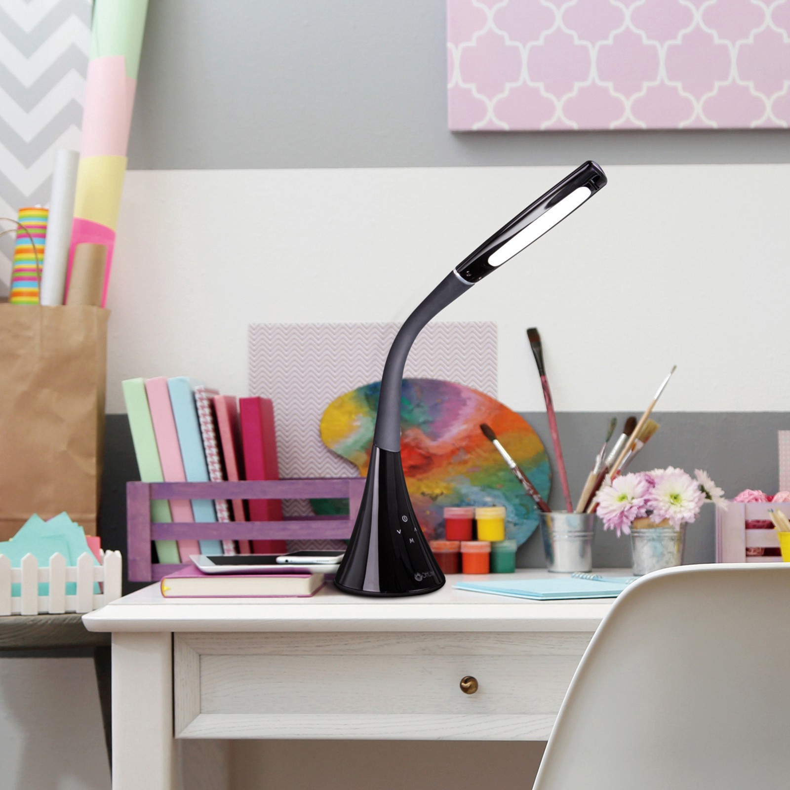 slide 5 of 9, Ott Lite Ottlite Swerve Led Desk Lamp, 20 in