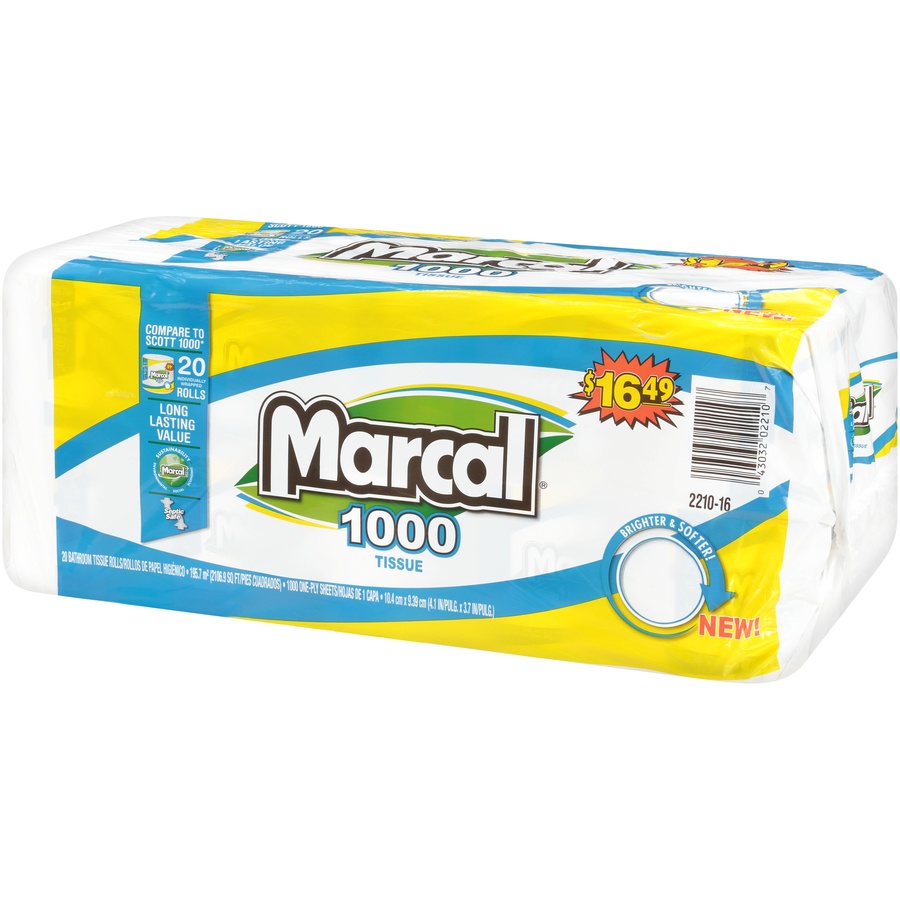 Marcal Tt 20Pk Roll 1Ply 1000 ct | Shipt