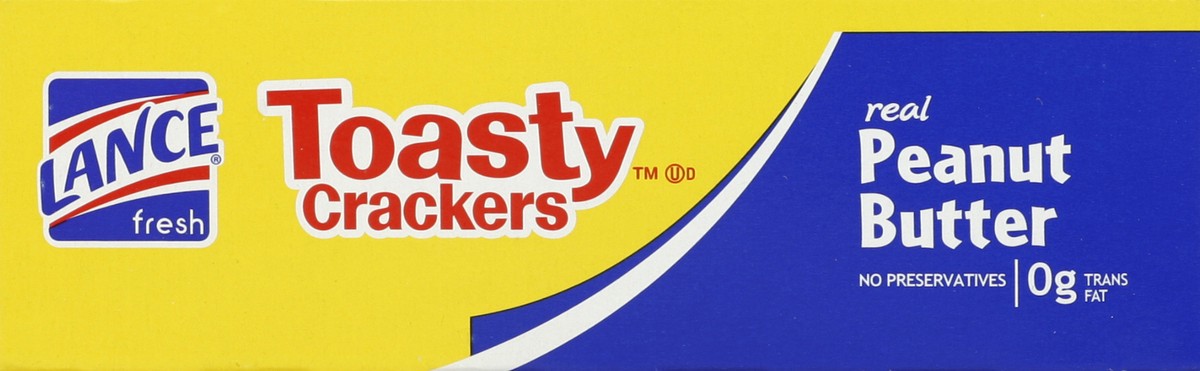 slide 3 of 6, Lance Toasty Crackers With Peanut Butter, 10 oz