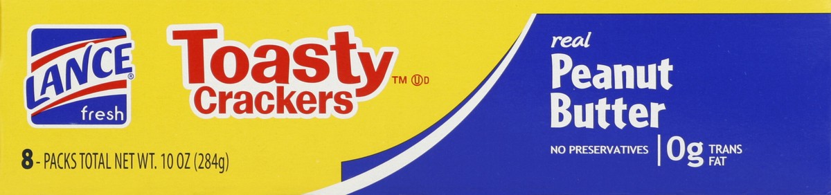 slide 5 of 6, Lance Toasty Crackers With Peanut Butter, 10 oz