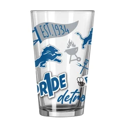 Lions Native 16 oz Pint Glass