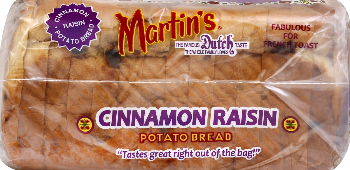 slide 3 of 5, Martin's Potato Bread, Cinnamon Raisin Swirl, 14 oz