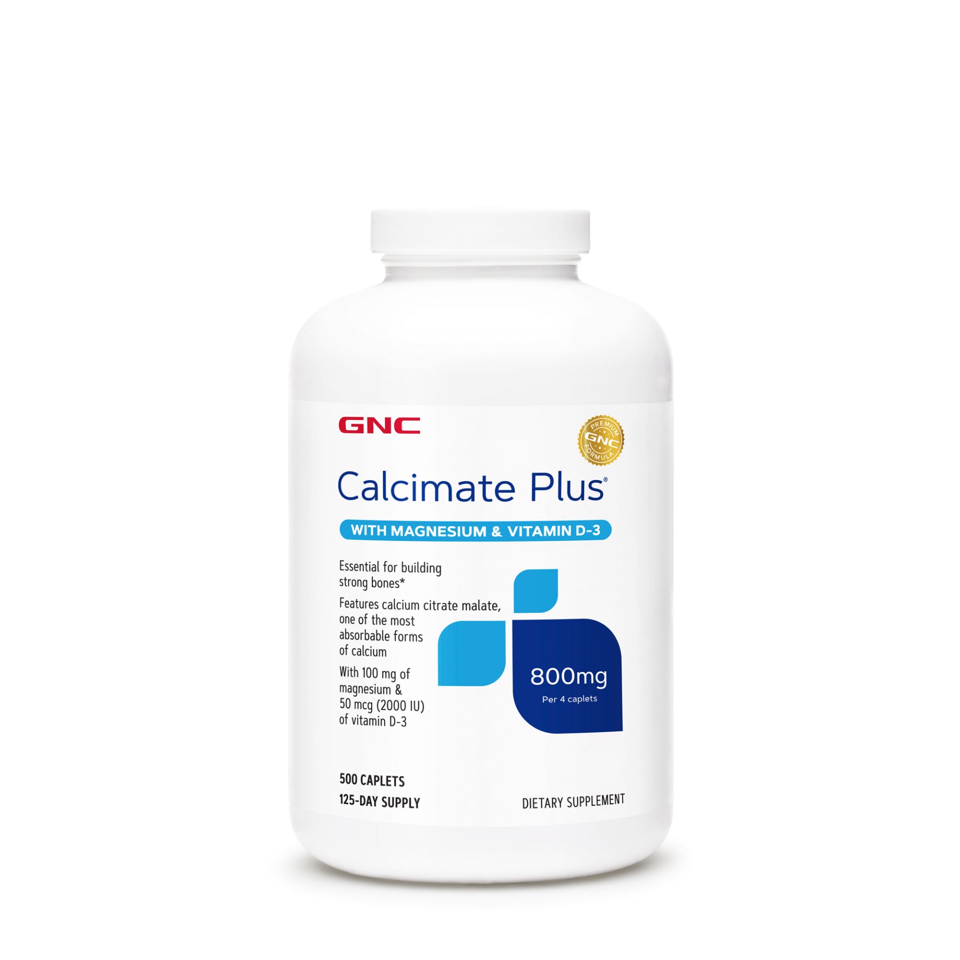 slide 1 of 1, GNC Calcimate Plus, 500 ct