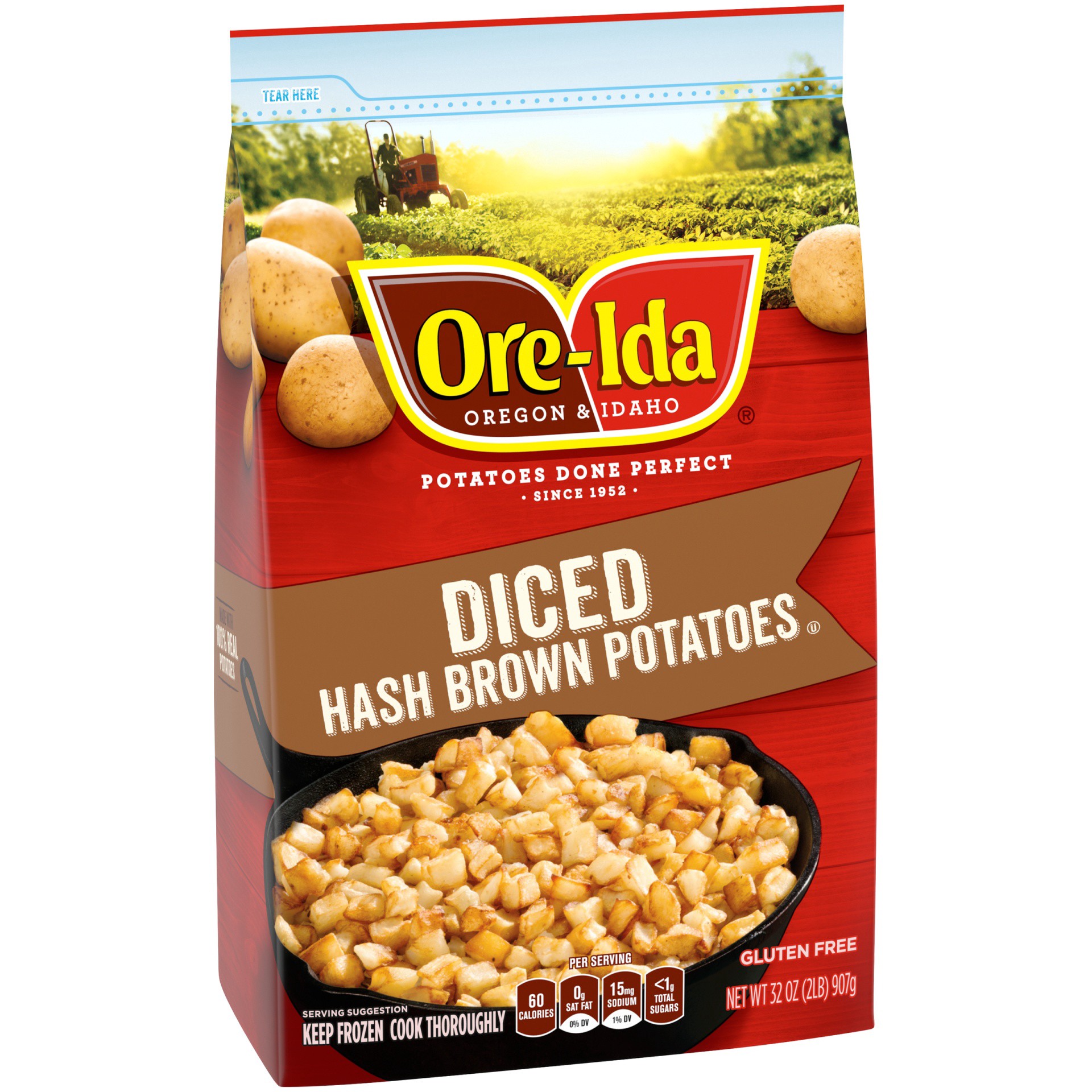 slide 9 of 10, Ore-Ida Diced Hash Brown Potatoes, 32 oz