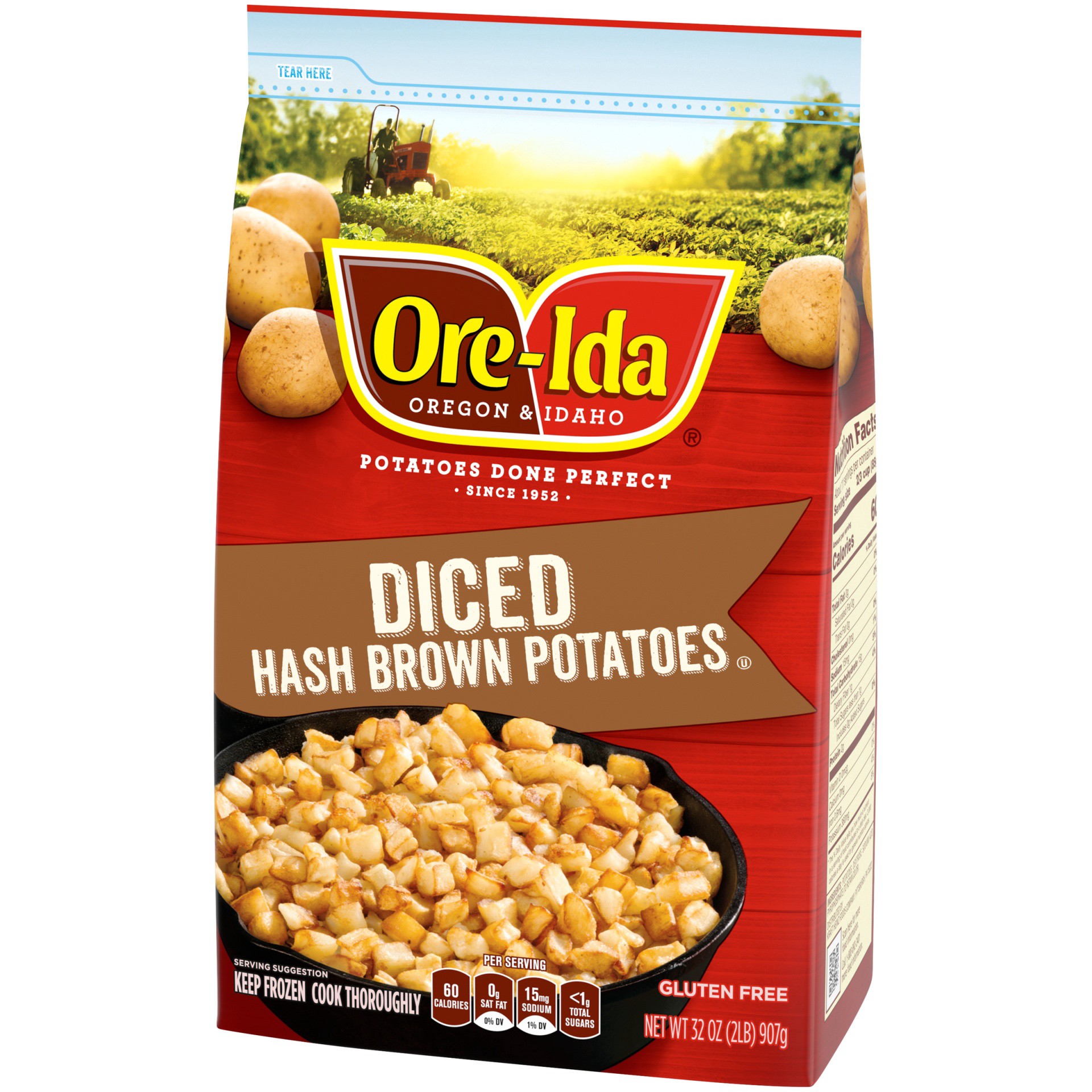 slide 4 of 10, Ore-Ida Diced Hash Brown Potatoes, 32 oz