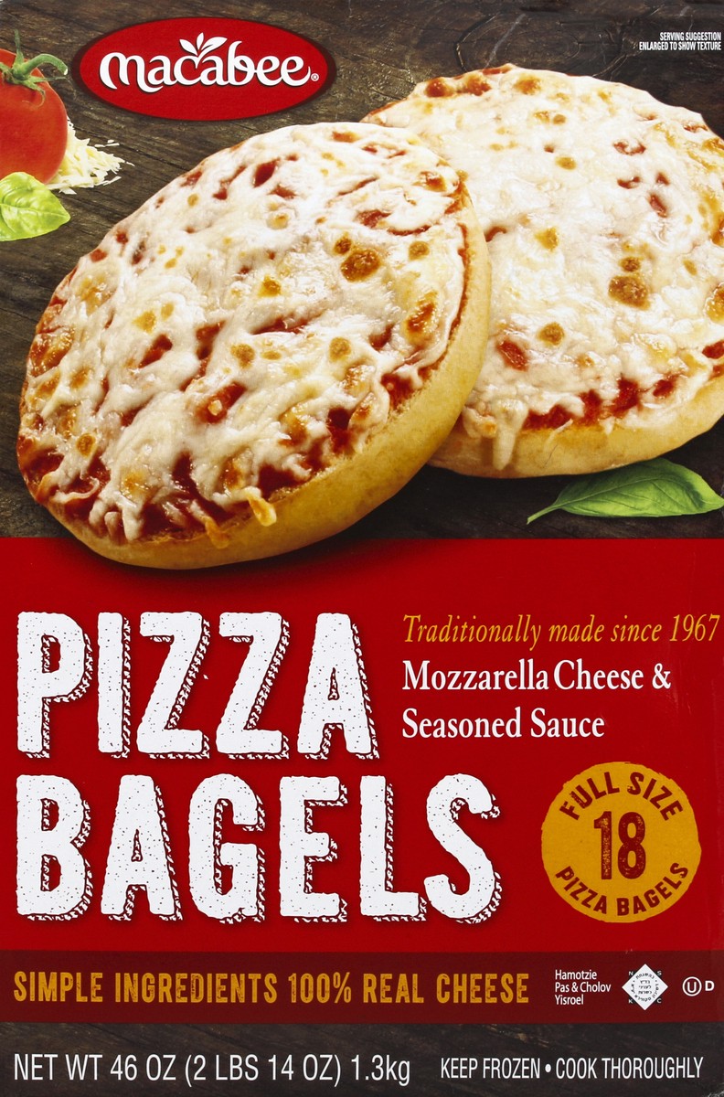slide 4 of 6, Macabee Family Pack Pizza Bagels, 46 oz