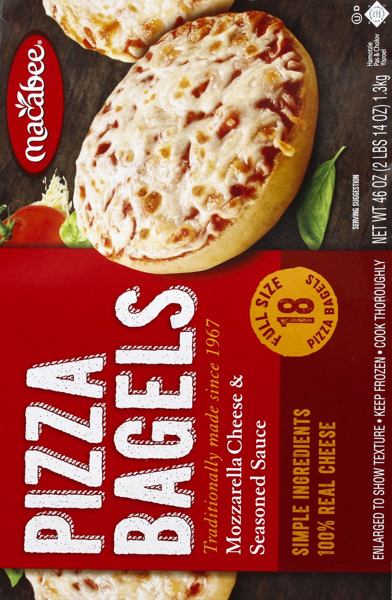 slide 5 of 6, Macabee Family Pack Pizza Bagels, 46 oz