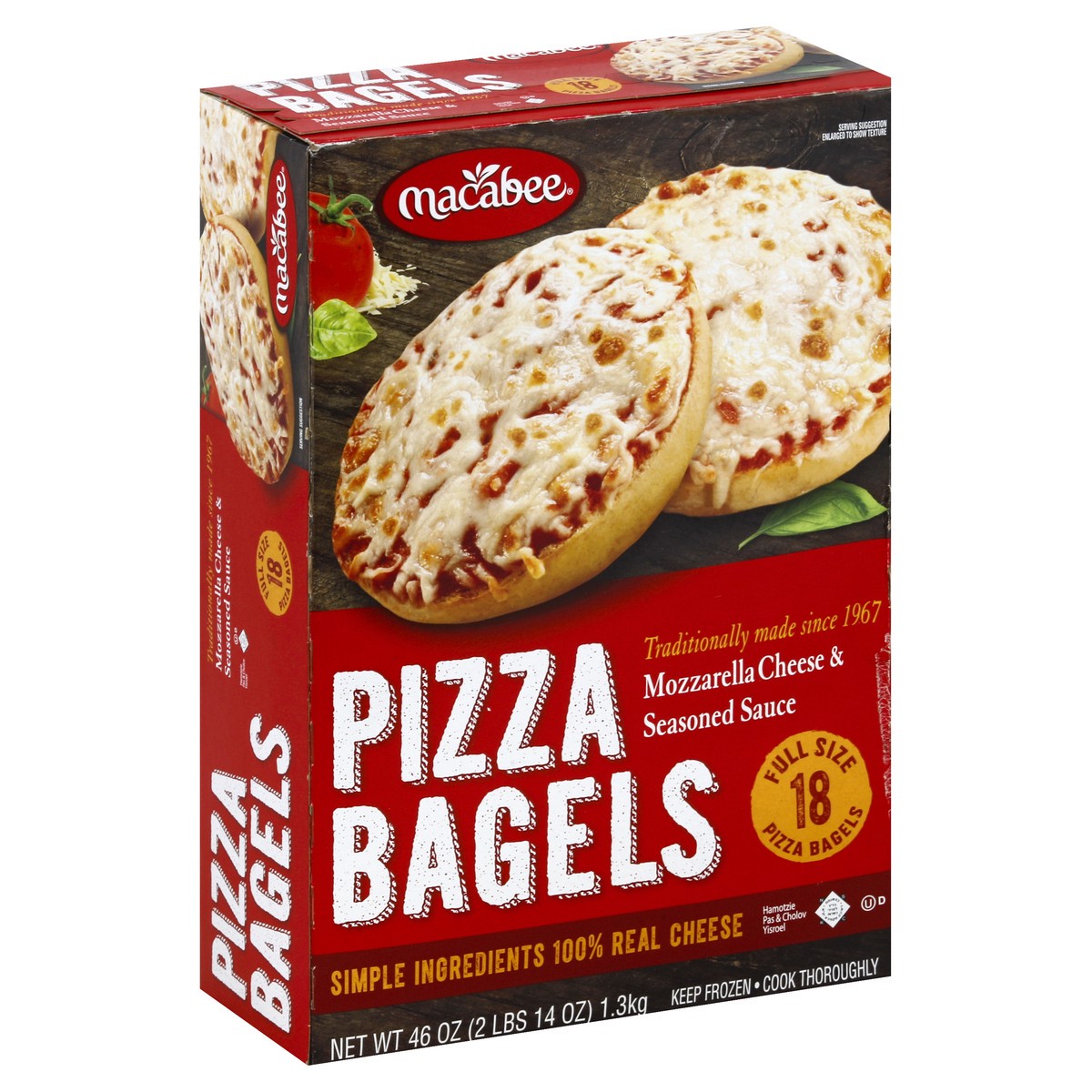 slide 6 of 6, Macabee Family Pack Pizza Bagels, 46 oz