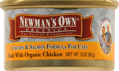 slide 1 of 1, Newman's Own Organics Cat Food Chicken Salmon Formula, 3 oz