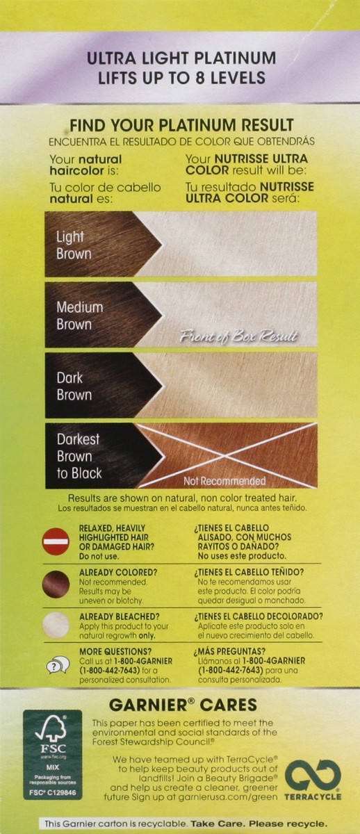 slide 7 of 9, Garnier Hair Color Ultra Light Platinum, 1 ct