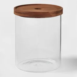 105oz Glass Storage Canister with Wood Lid - Threshold™